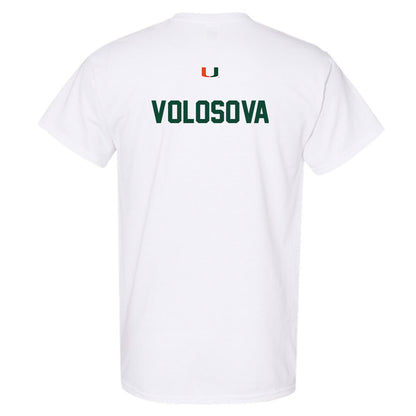 Miami - NCAA Women's Tennis : Daria Volosova - Classic Shersey T-Shirt-1