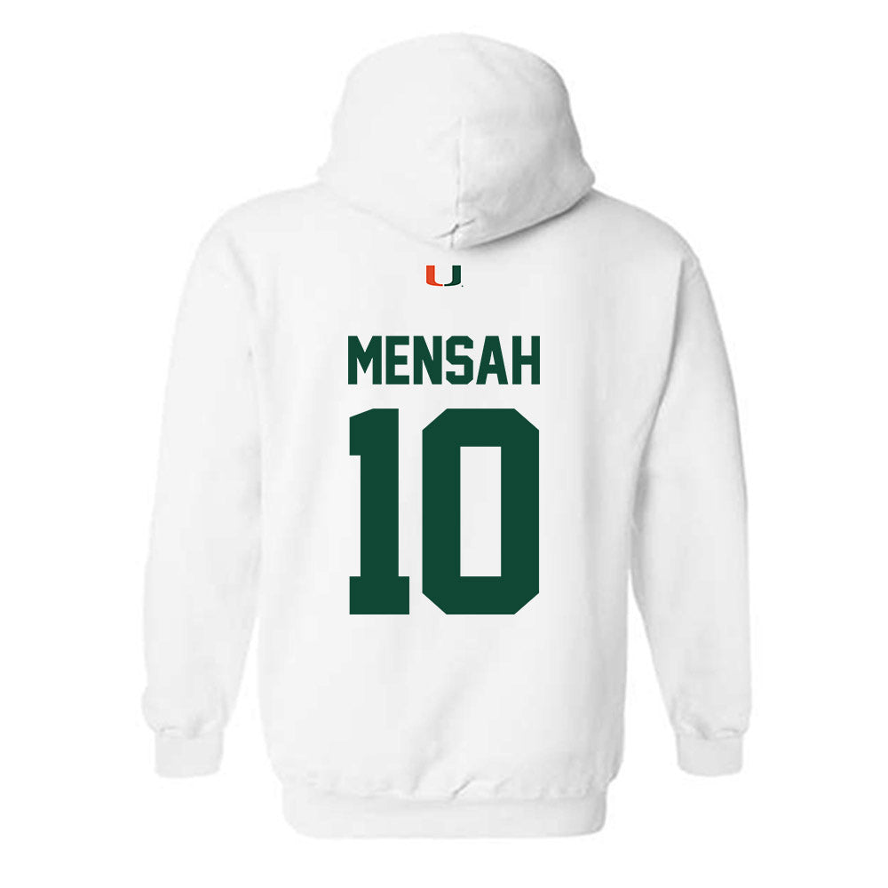Miami - NCAA Football : Darian Mensah - Classic Shersey Hooded Sweatshirt-1
