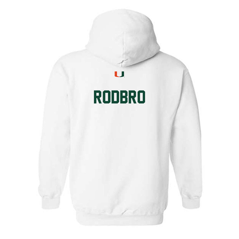 Miami - NCAA Women's Track & Field : Lucia Rodbro - Classic Shersey Hooded Sweatshirt-1