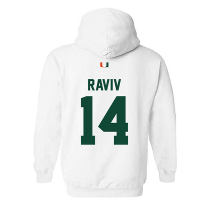 Miami - NCAA Women's Basketball : Gal Raviv - Classic Shersey Hooded Sweatshirt-1