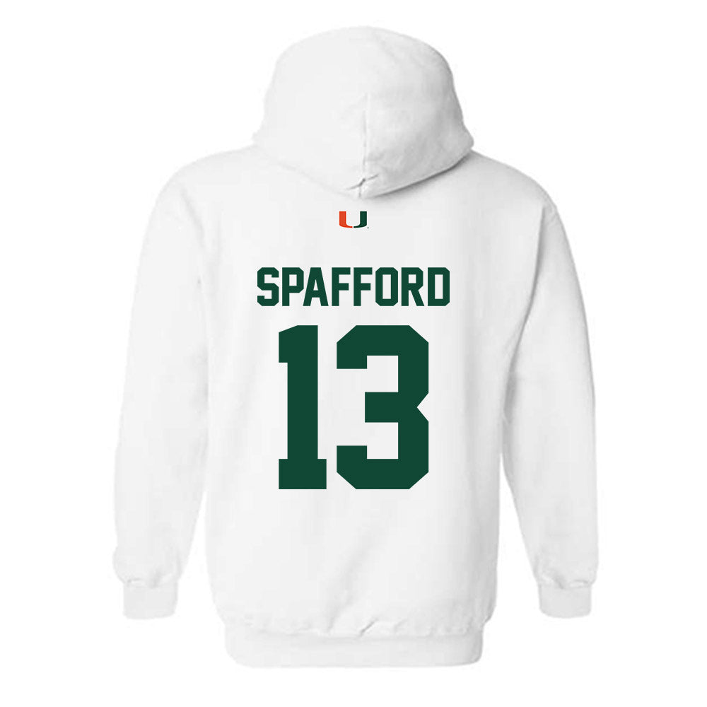 Miami - NCAA Football : Vance Spafford - Classic Shersey Hooded Sweatshirt-1