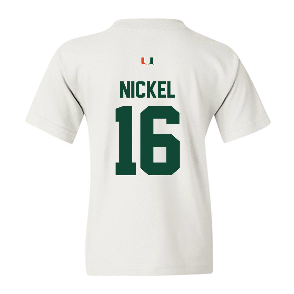 Miami - NCAA Football : Luke Nickel - Classic Shersey Youth T-Shirt-1
