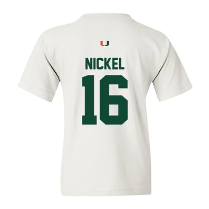 Miami - NCAA Football : Luke Nickel - Classic Shersey Youth T-Shirt-1