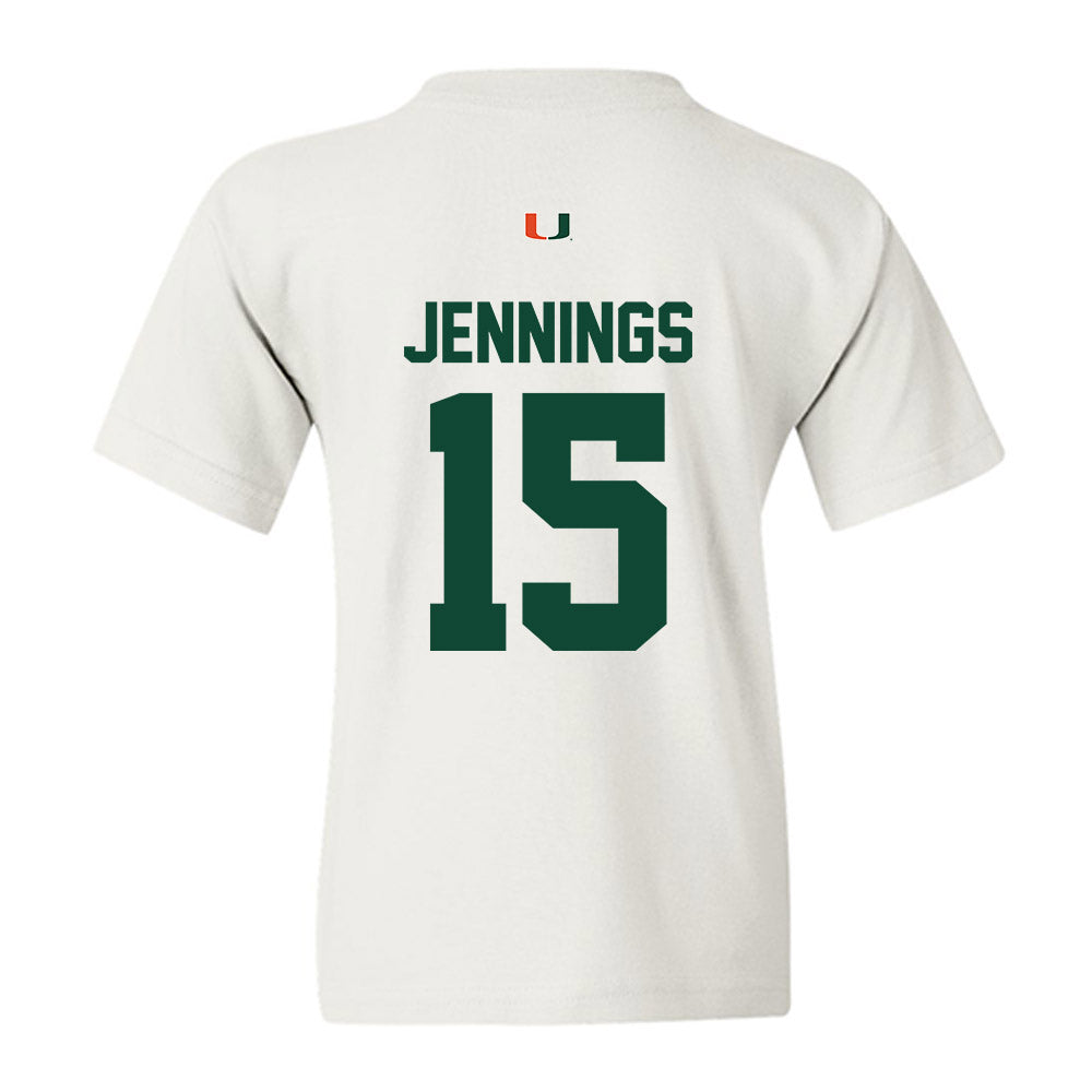 Miami - NCAA Football : Brody Jennings - Classic Shersey Youth T-Shirt-1
