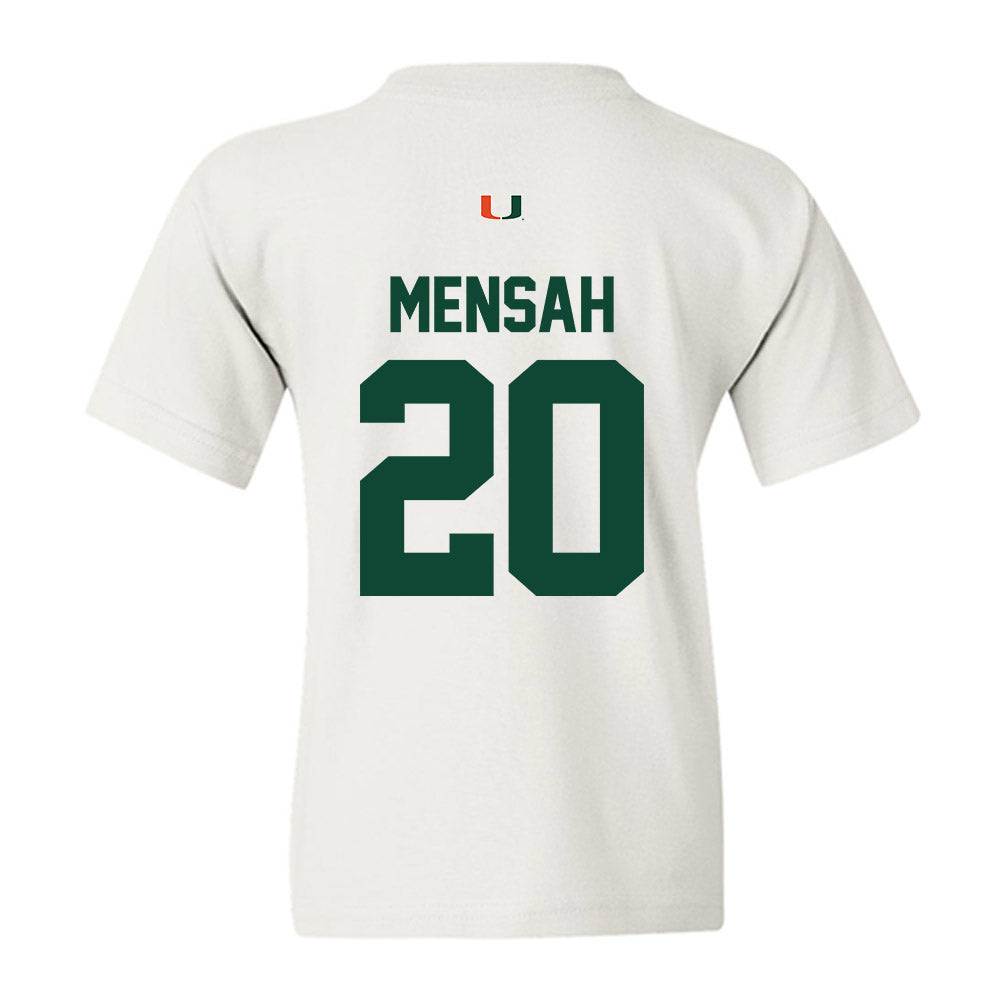 Miami - NCAA Women's Soccer : Grace Mensah - Classic Shersey Youth T-Shirt-1