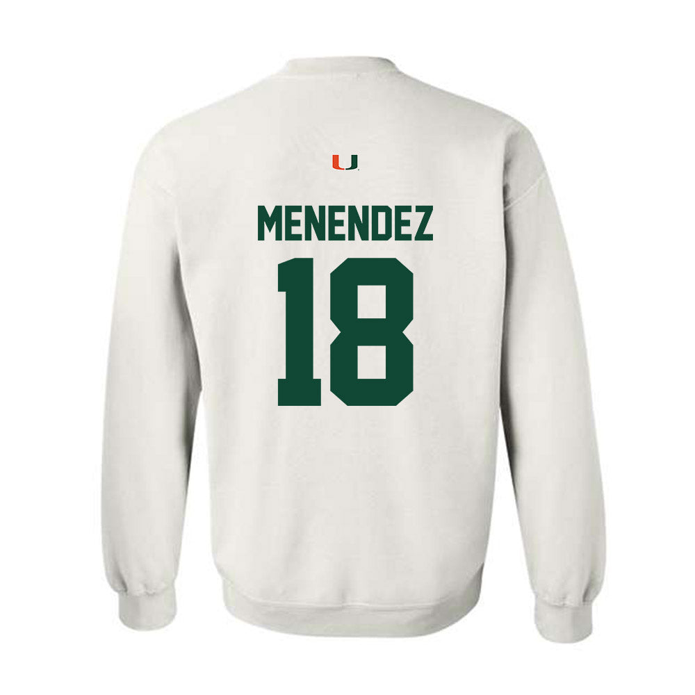 Miami - NCAA Baseball : Frank Menendez - Classic Shersey Crewneck Sweatshirt-1
