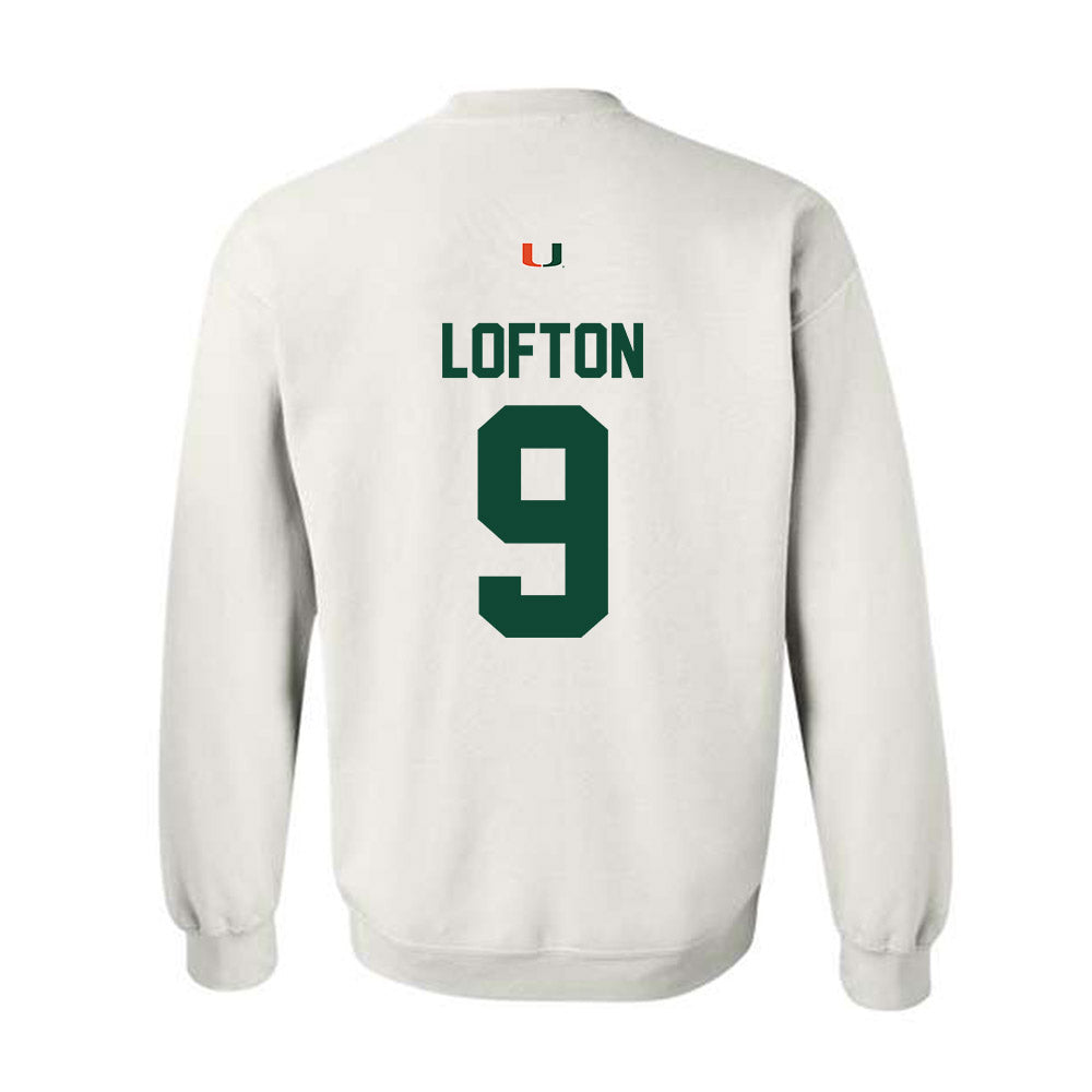 Miami - NCAA Football : Elija Lofton - Classic Shersey Crewneck Sweatshirt-1