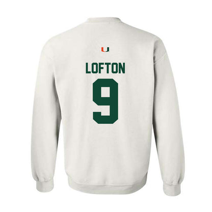 Miami - NCAA Football : Elija Lofton - Classic Shersey Crewneck Sweatshirt-1