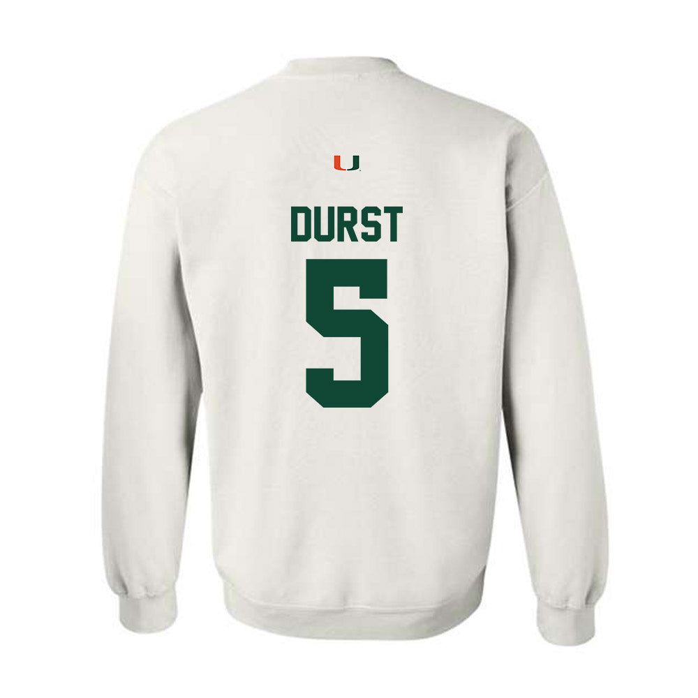 Miami - NCAA Women's Volleyball : Olivia Durst - Classic Shersey Crewneck Sweatshirt-1