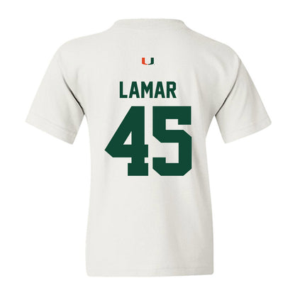 Miami - NCAA Football : Braylon Lamar - Classic Shersey Youth T-Shirt-1