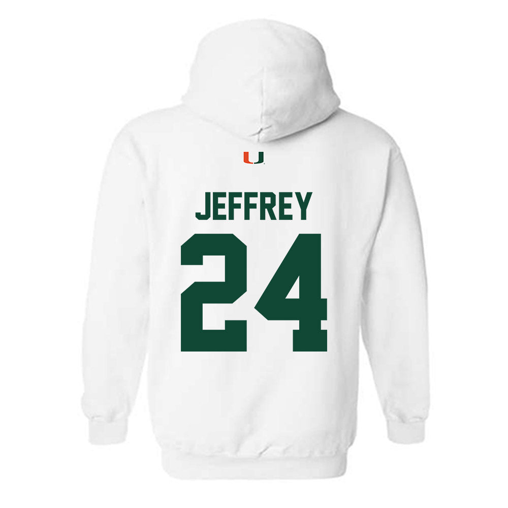 Miami - NCAA Baseball : Donavan Jeffrey - Classic Shersey Hooded Sweatshirt-1