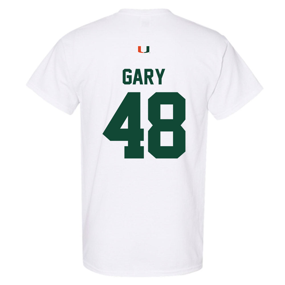 Miami - NCAA Baseball : Bennett Gary - Classic Shersey T-Shirt-1