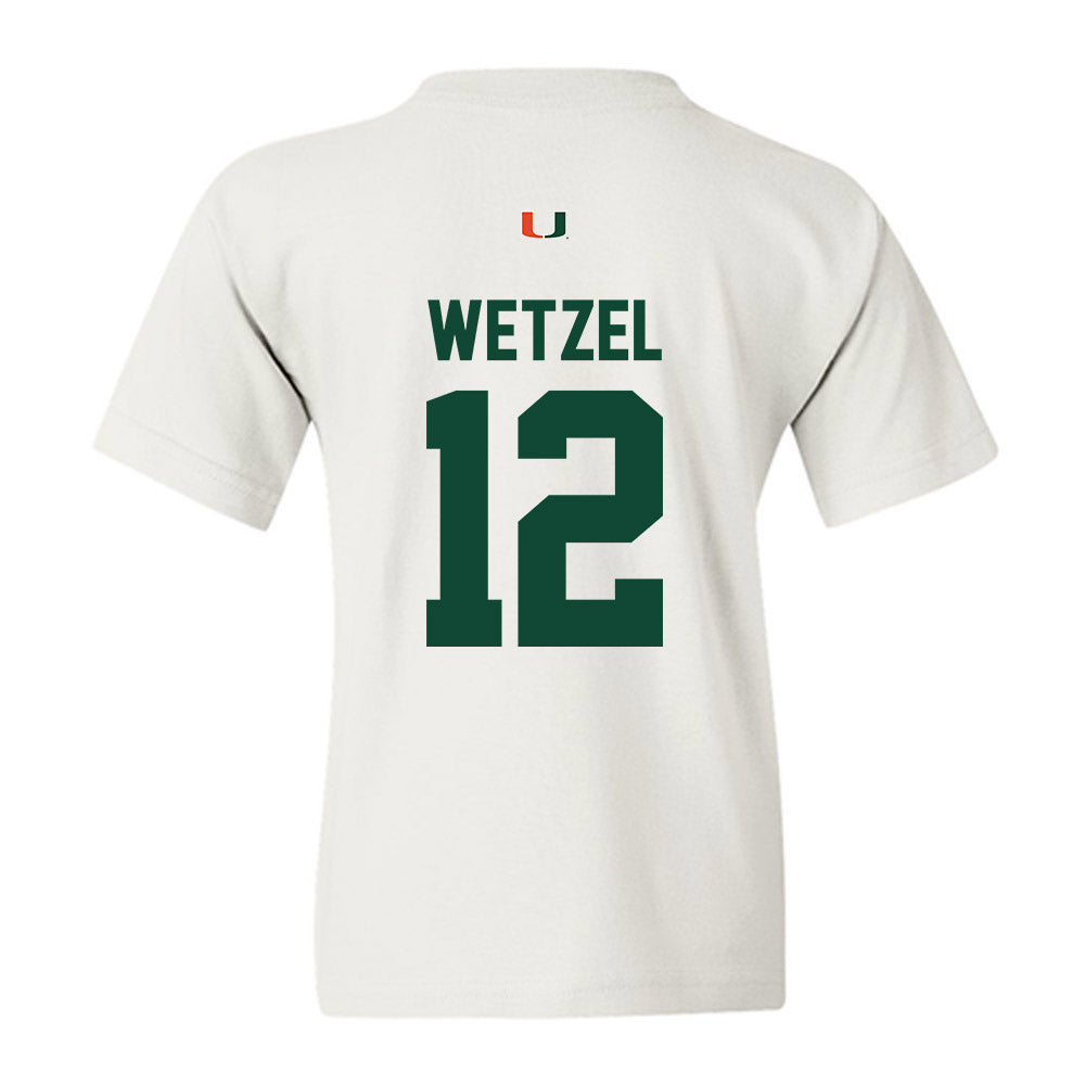 Miami - NCAA Women's Basketball : Natalie Wetzel - Classic Shersey Youth T-Shirt-1