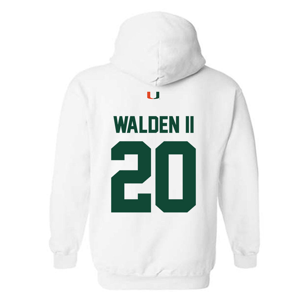 Miami - NCAA Football : Terrell Walden II - Classic Shersey Hooded Sweatshirt-1