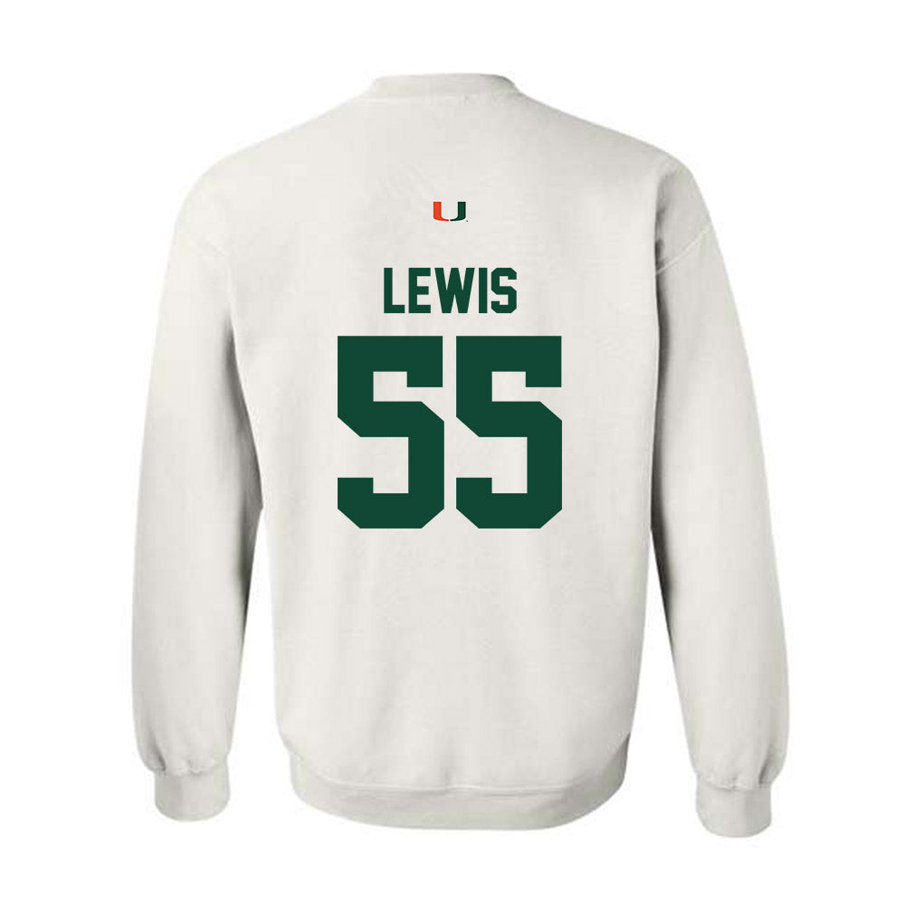 Miami - NCAA Men's Basketball : Acaden Lewis - Classic Shersey Crewneck Sweatshirt-1