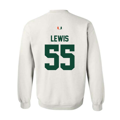 Miami - NCAA Men's Basketball : Acaden Lewis - Classic Shersey Crewneck Sweatshirt-1