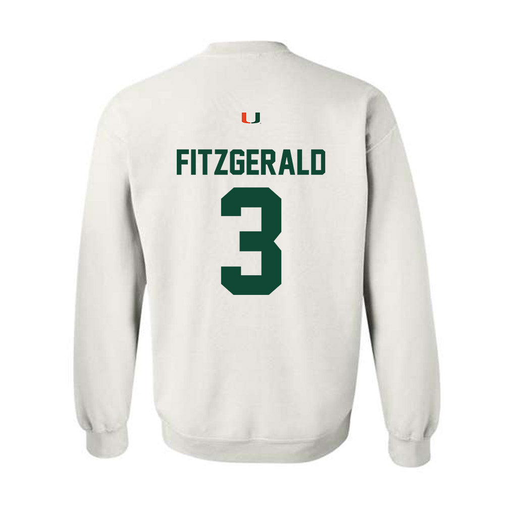Miami - NCAA Football : Bryce Fitzgerald - Classic Shersey Crewneck Sweatshirt-1