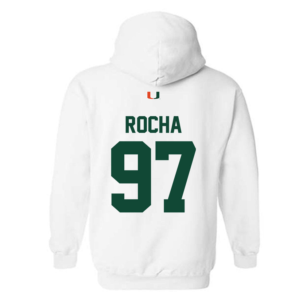 Miami - NCAA Football : Will Rocha - Classic Shersey Hooded Sweatshirt-1