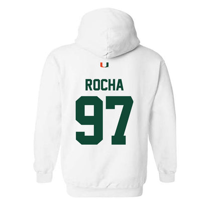 Miami - NCAA Football : Will Rocha - Classic Shersey Hooded Sweatshirt-1