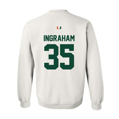 Miami - NCAA Football : Monroe Ingraham - Classic Shersey Crewneck Sweatshirt-1