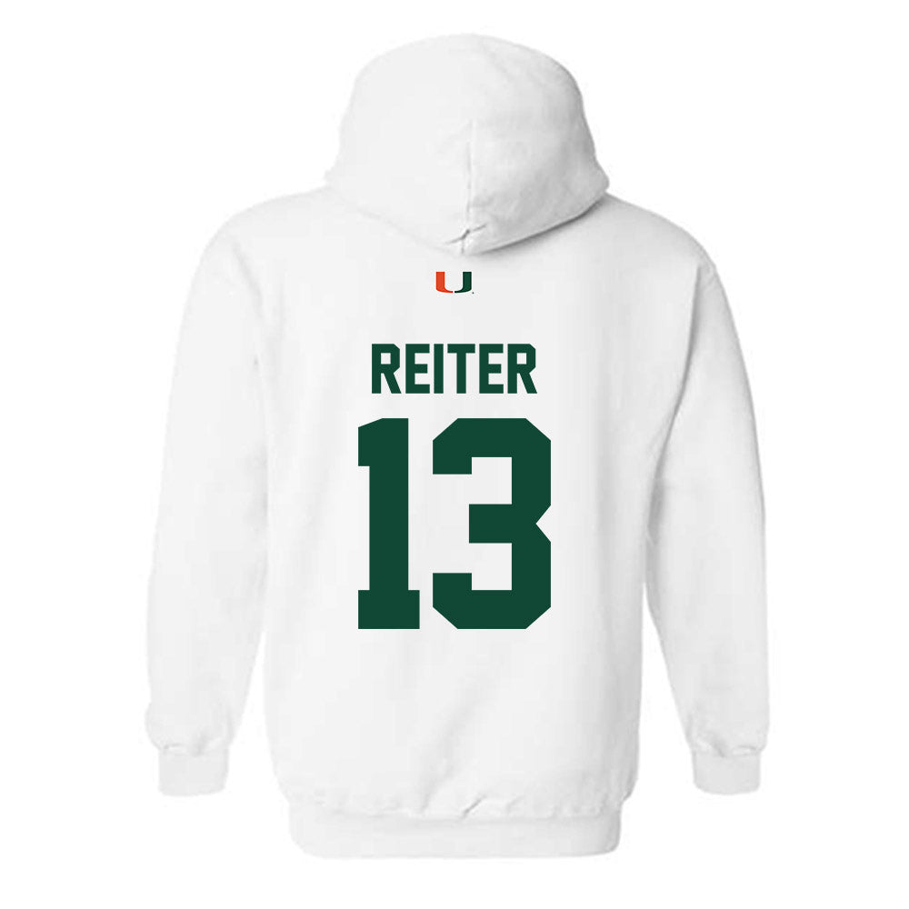Miami - NCAA Women's Volleyball : Billie Reiter - Classic Shersey Hooded Sweatshirt-1