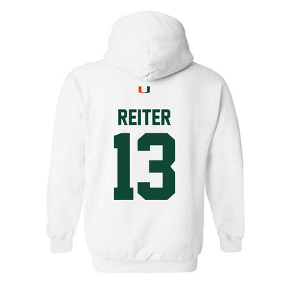 Miami - NCAA Women's Volleyball : Billie Reiter - Classic Shersey Hooded Sweatshirt-1