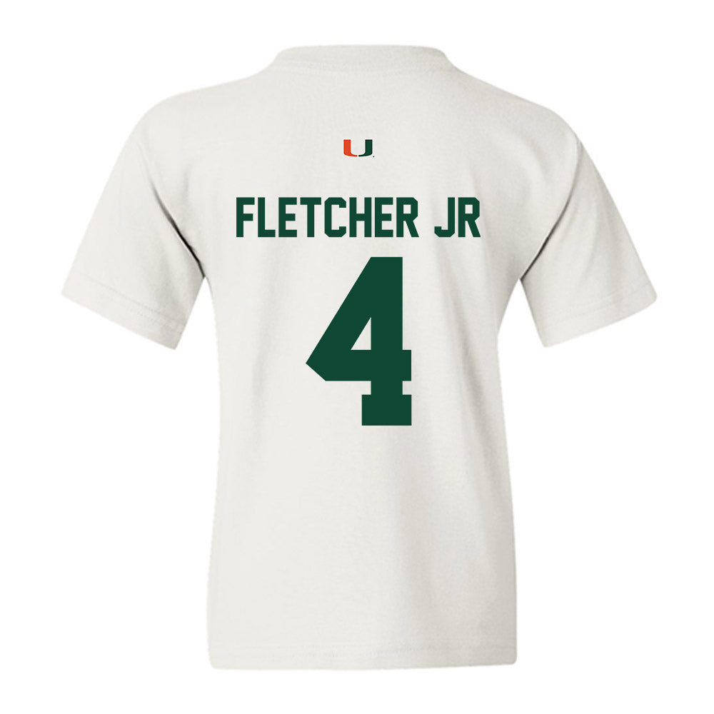 Miami - NCAA Football : Mark Fletcher Jr - Classic Shersey Youth T-Shirt-1