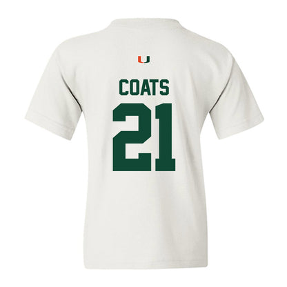 Miami - NCAA Baseball : TJ Coats - Classic Shersey Youth T-Shirt-1
