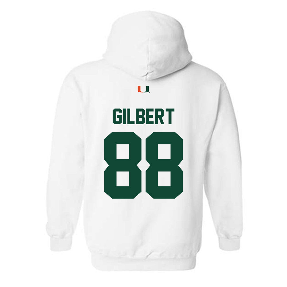 Miami - NCAA Football : Luka Gilbert - Classic Shersey Hooded Sweatshirt-1