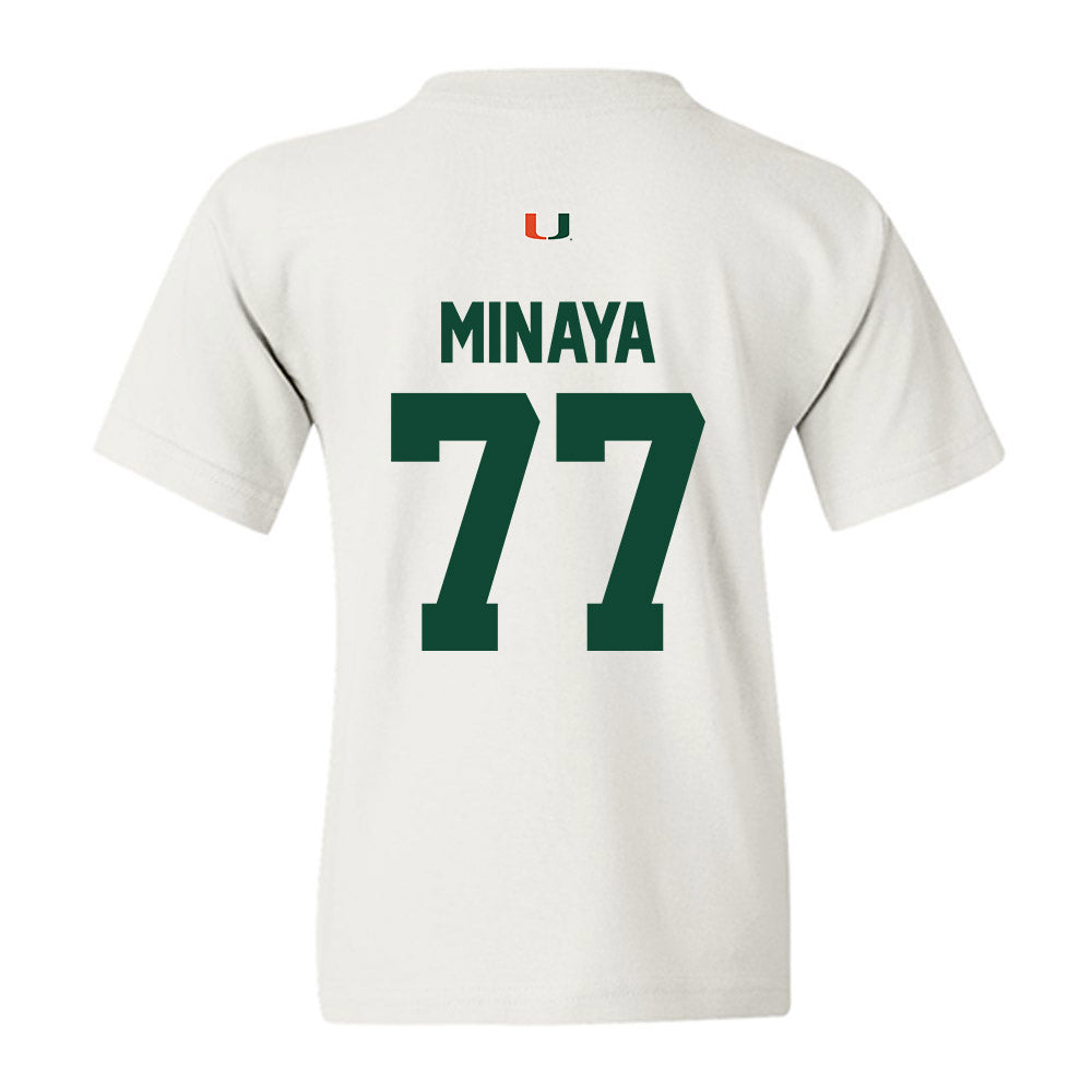 Miami - NCAA Football : Juan Minaya - Classic Shersey Youth T-Shirt-1