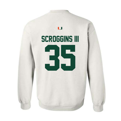 Miami - NCAA Football : Herbert Scroggins III - Classic Shersey Crewneck Sweatshirt-1