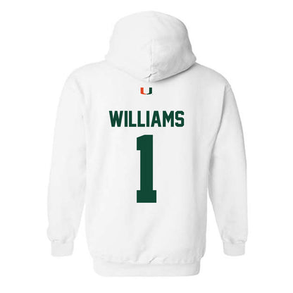 Miami - NCAA Women's Basketball : Cameron Williams - Classic Shersey Hooded Sweatshirt-1