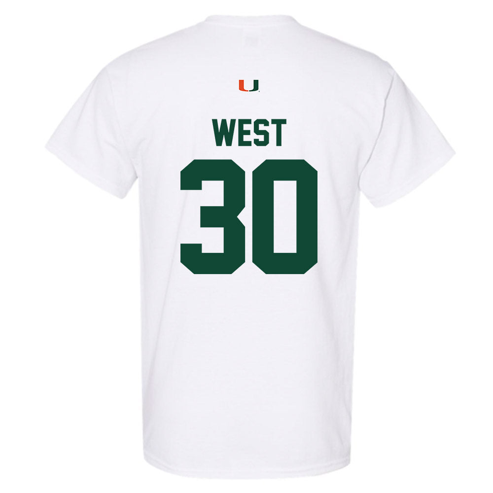 Miami - NCAA Baseball : Brylan West - Classic Shersey T-Shirt-1