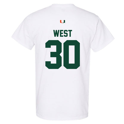 Miami - NCAA Baseball : Brylan West - Classic Shersey T-Shirt-1