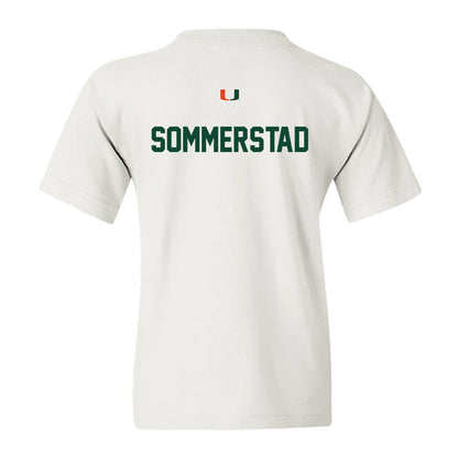 Miami - NCAA Women's Swimming & Diving : Kate Sommerstad - Classic Shersey Youth T-Shirt-1