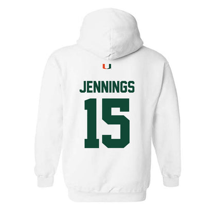 Miami - NCAA Football : Brody Jennings - Classic Shersey Hooded Sweatshirt-1
