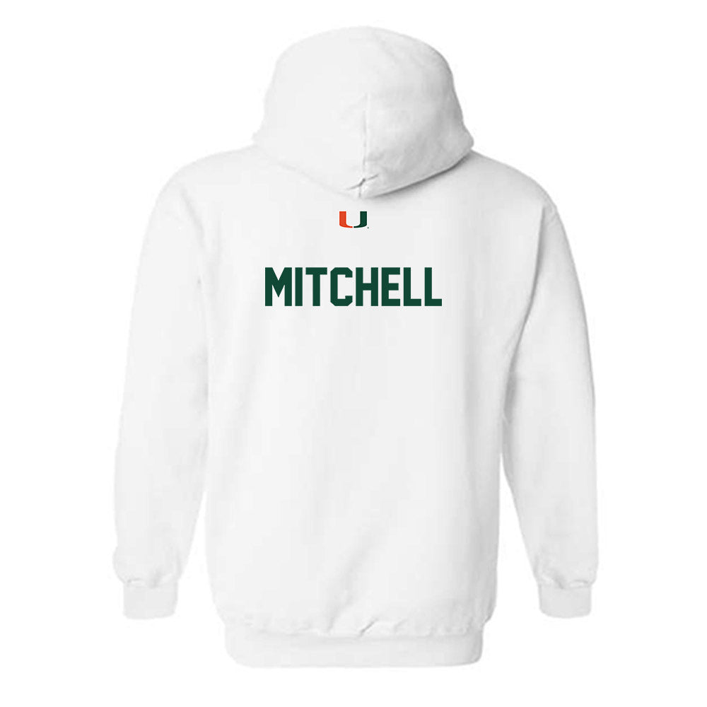Miami - NCAA Men's Track & Field : Cason Mitchell - Classic Shersey Hooded Sweatshirt-1