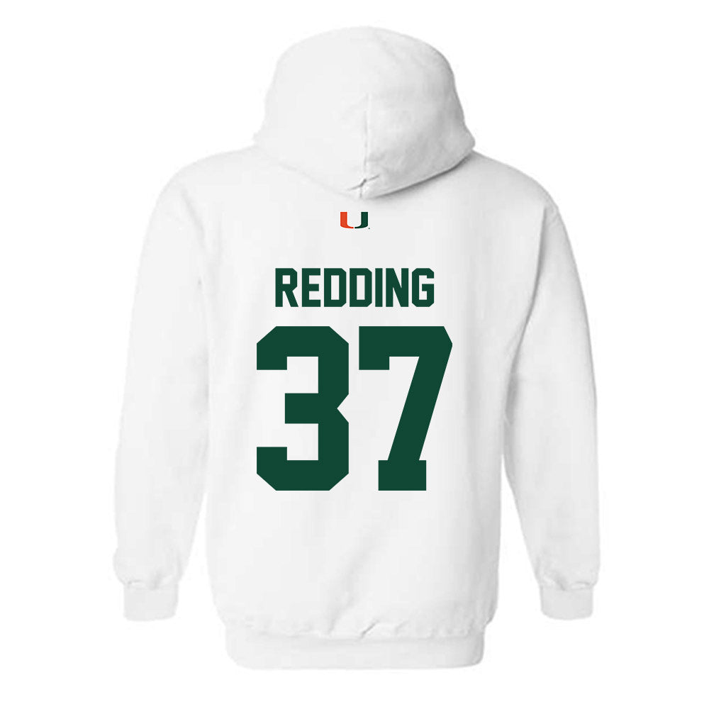 Miami - NCAA Football : Cortez Redding - Classic Shersey Hooded Sweatshirt-1