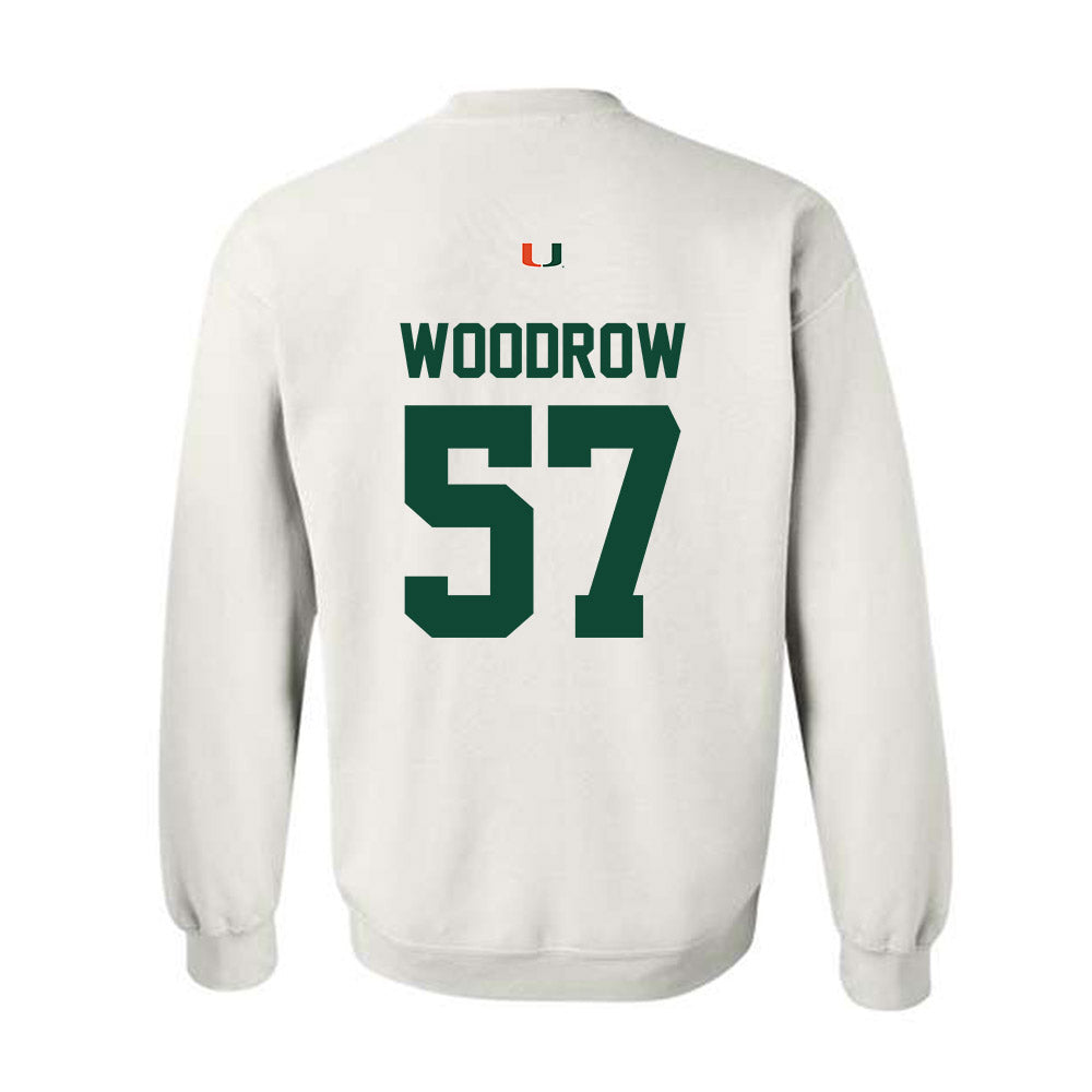 Miami - NCAA Football : Rhys Woodrow - Classic Shersey Crewneck Sweatshirt-1