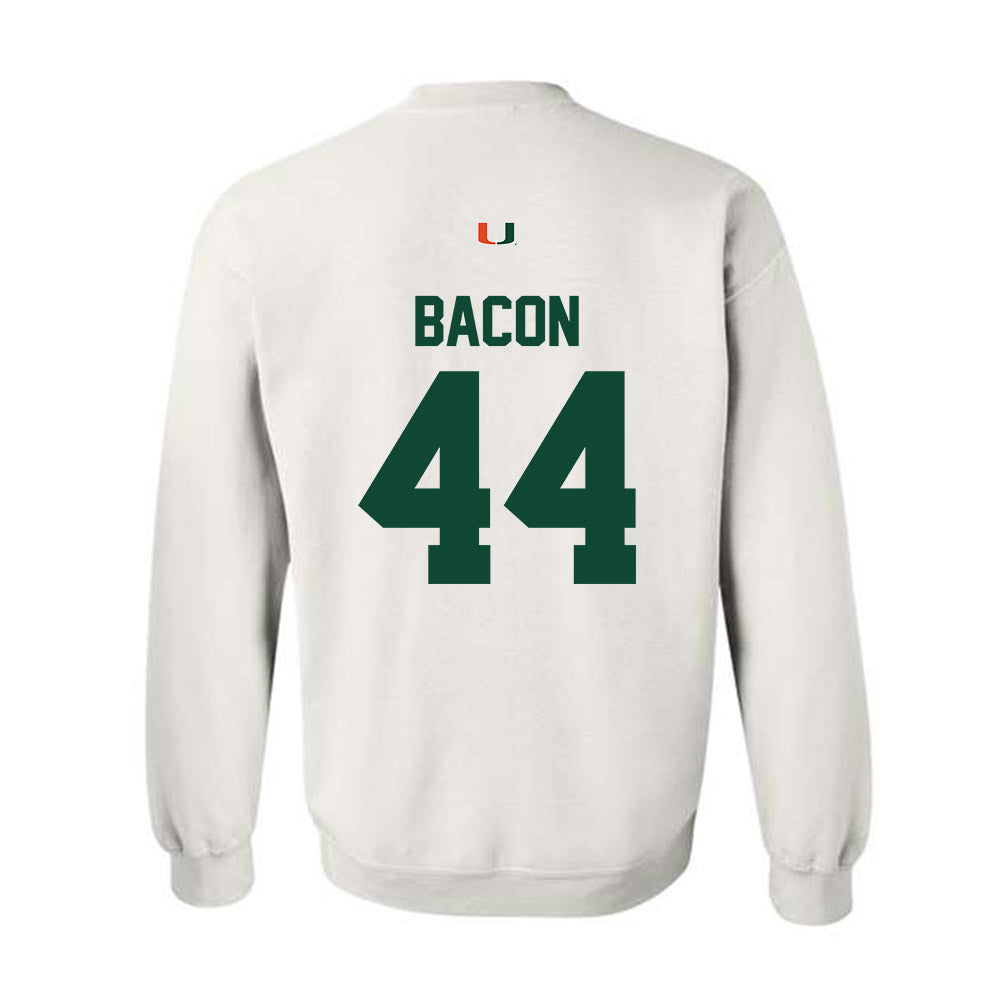 Miami - NCAA Football : Tyson Bacon - Classic Shersey Crewneck Sweatshirt-1
