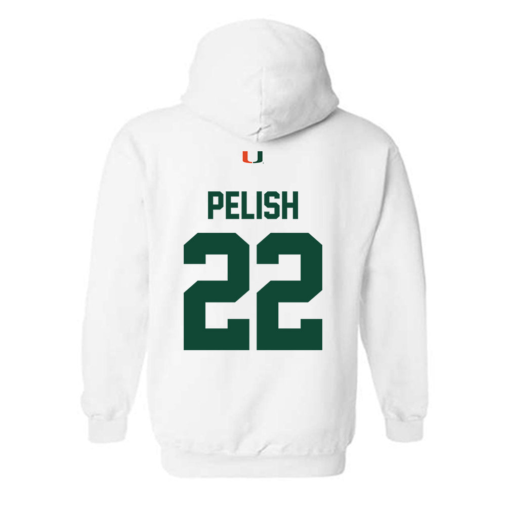 Miami - NCAA Women's Basketball : Simone Pelish - Classic Shersey Hooded Sweatshirt