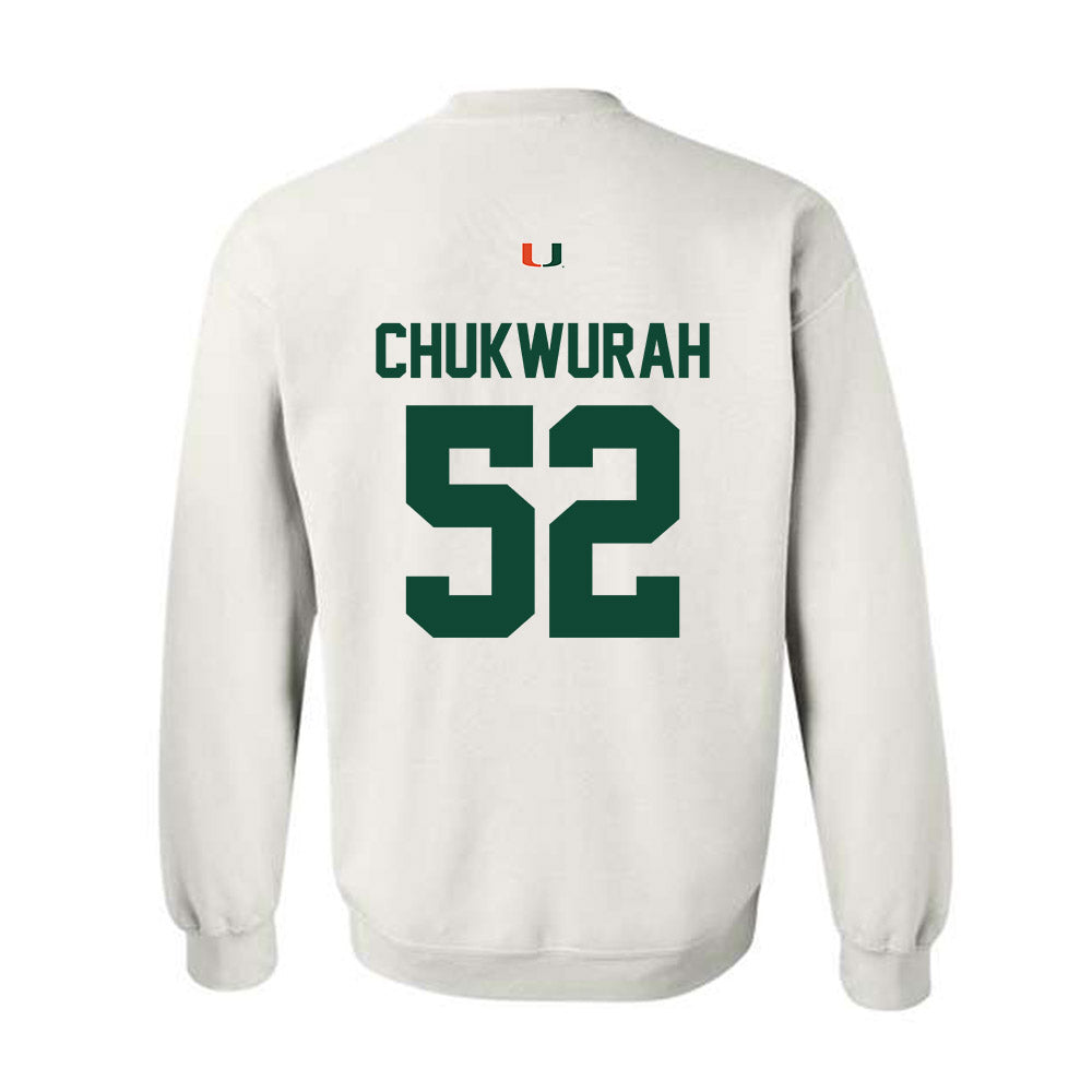 Miami - NCAA Football : Isaac Chukwurah - Classic Shersey Crewneck Sweatshirt-1