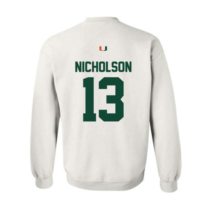 Miami - NCAA Women's Soccer : Crosby Nicholson - Classic Shersey Crewneck Sweatshirt-1