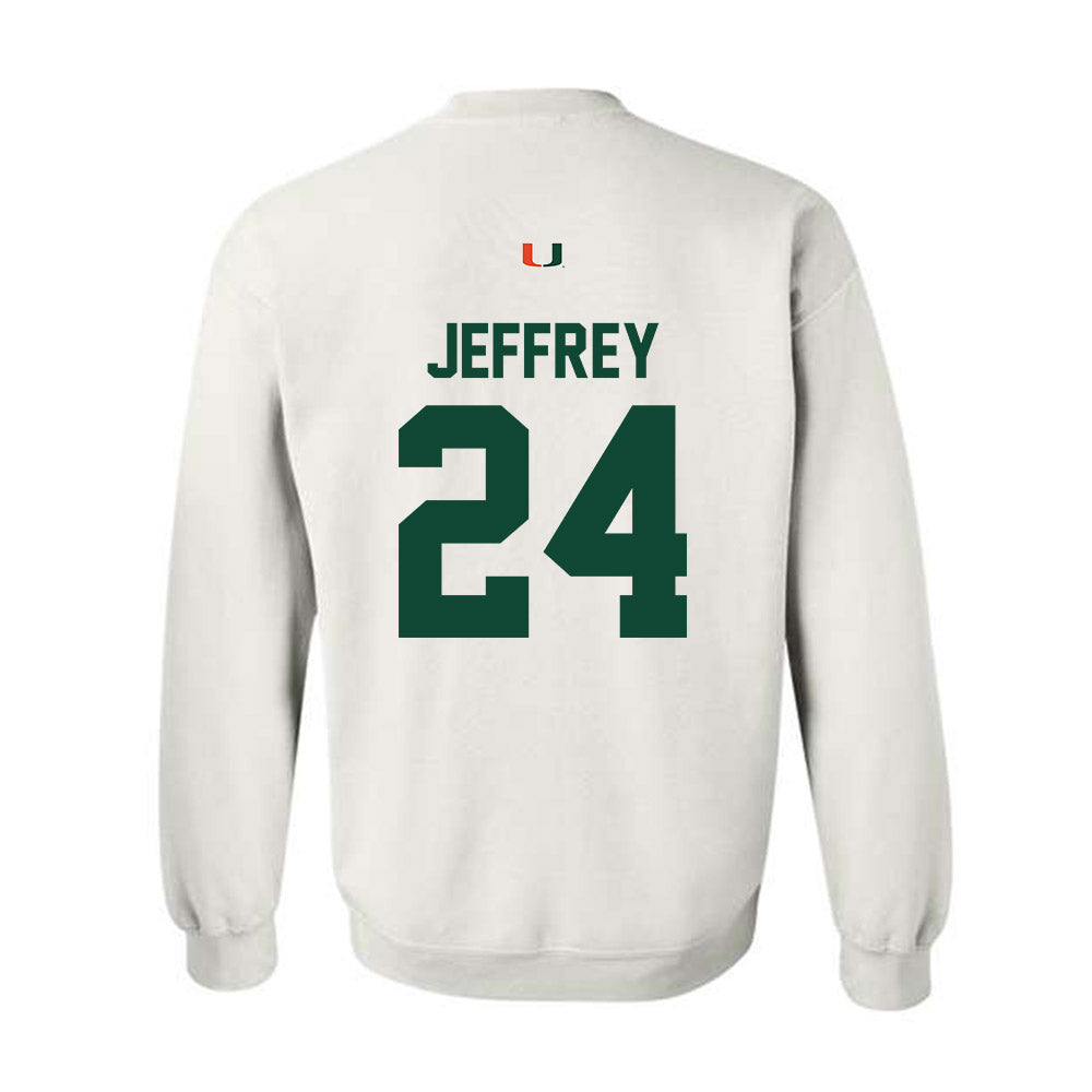 Miami - NCAA Baseball : Donavan Jeffrey - Classic Shersey Crewneck Sweatshirt-1