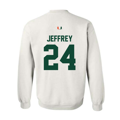 Miami - NCAA Baseball : Donavan Jeffrey - Classic Shersey Crewneck Sweatshirt-1