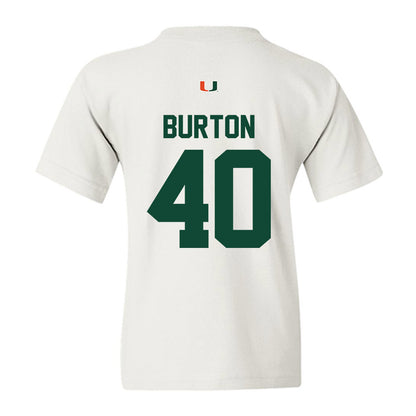 Miami - NCAA Football : Brennan Burton - Classic Shersey Youth T-Shirt-1