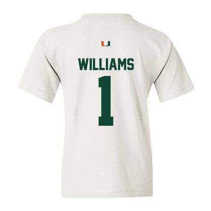 Miami - NCAA Women's Basketball : Camille Williams - Classic Shersey Youth T-Shirt-1