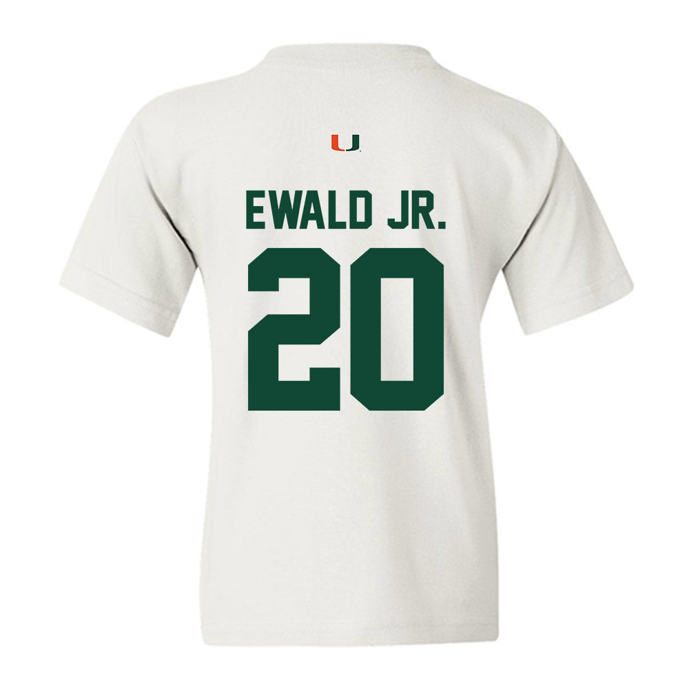 Miami - NCAA Football : Chris Ewald Jr. - Classic Shersey Youth T-Shirt-1