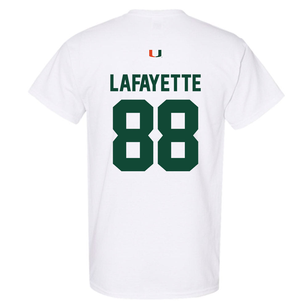Miami - NCAA Football : DeAnthony Lafayette - Classic Shersey T-Shirt-1