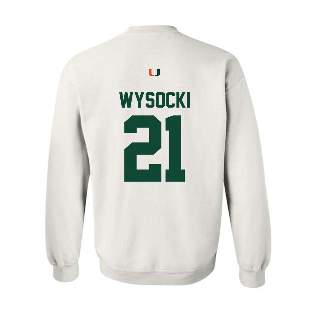 Miami - NCAA Women's Soccer : Carlie Wysocki - Classic Shersey Crewneck Sweatshirt-1